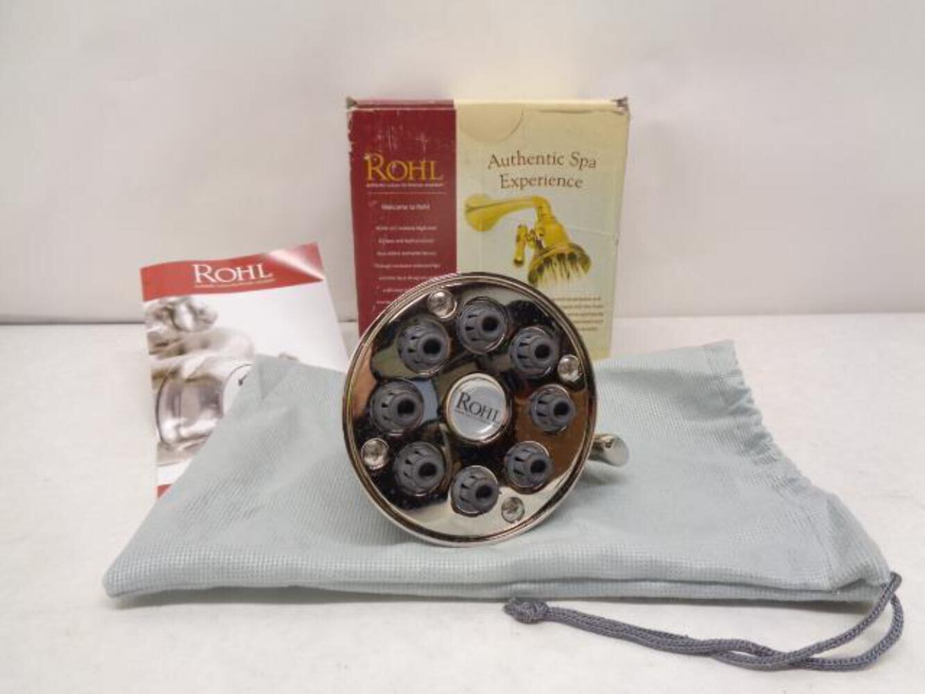ROHL POLISHED NICKEL BOSSINI MULTI-FUNCTION CALLIANO SHOWER HEAD BI00059PN R29 gallery
