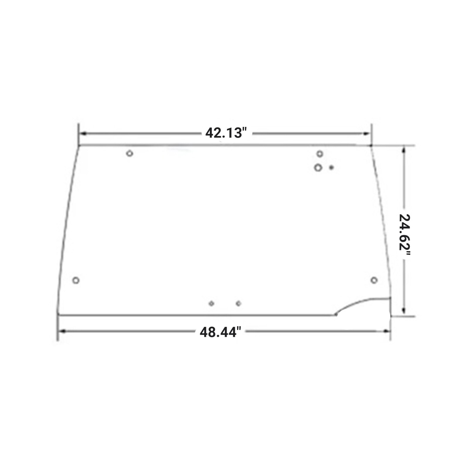 E-127442A1 Rear Cab Window Glass for Case/IH gallery