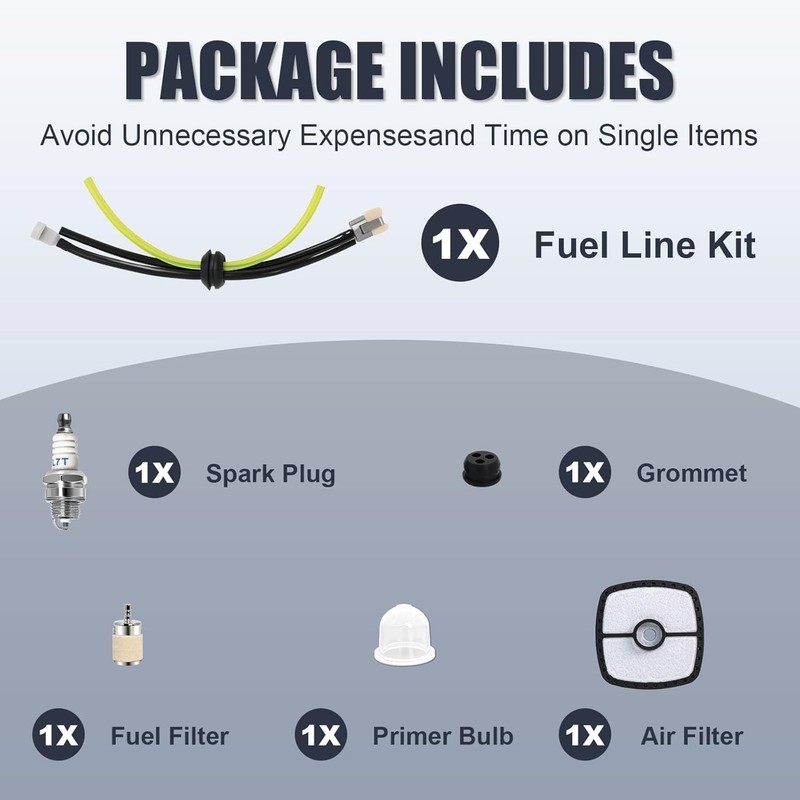 Vehicle-Specific Echo Air Filter Kit with Spark Plug & Fuel Line - Easy Install gallery