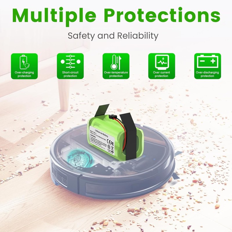 Labtec 14.4V 4000mAh Replacement for Eufy Battery RoboVac 11 11S 11S MAX 30 15C gallery