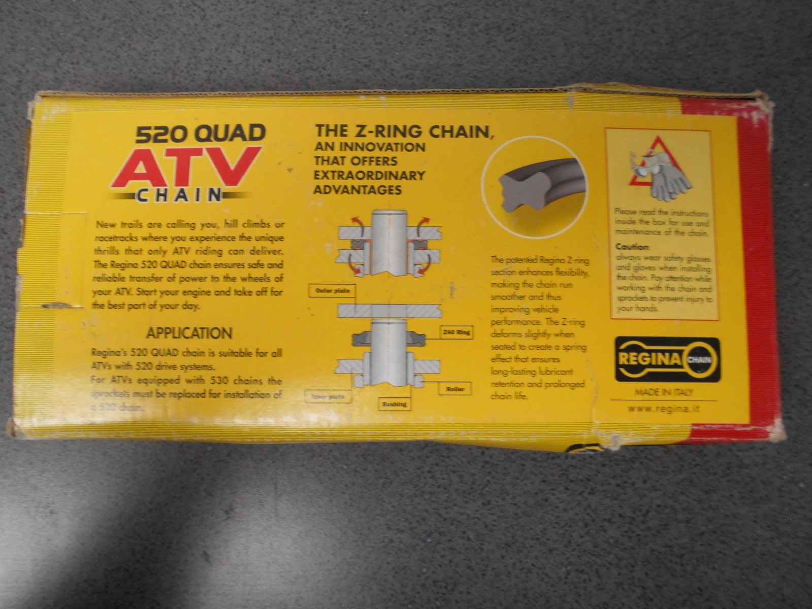 520 QUAD CHAIN Z RING FOR ATV APPLICATIONS SEE DESCRIPTION BELOW gallery