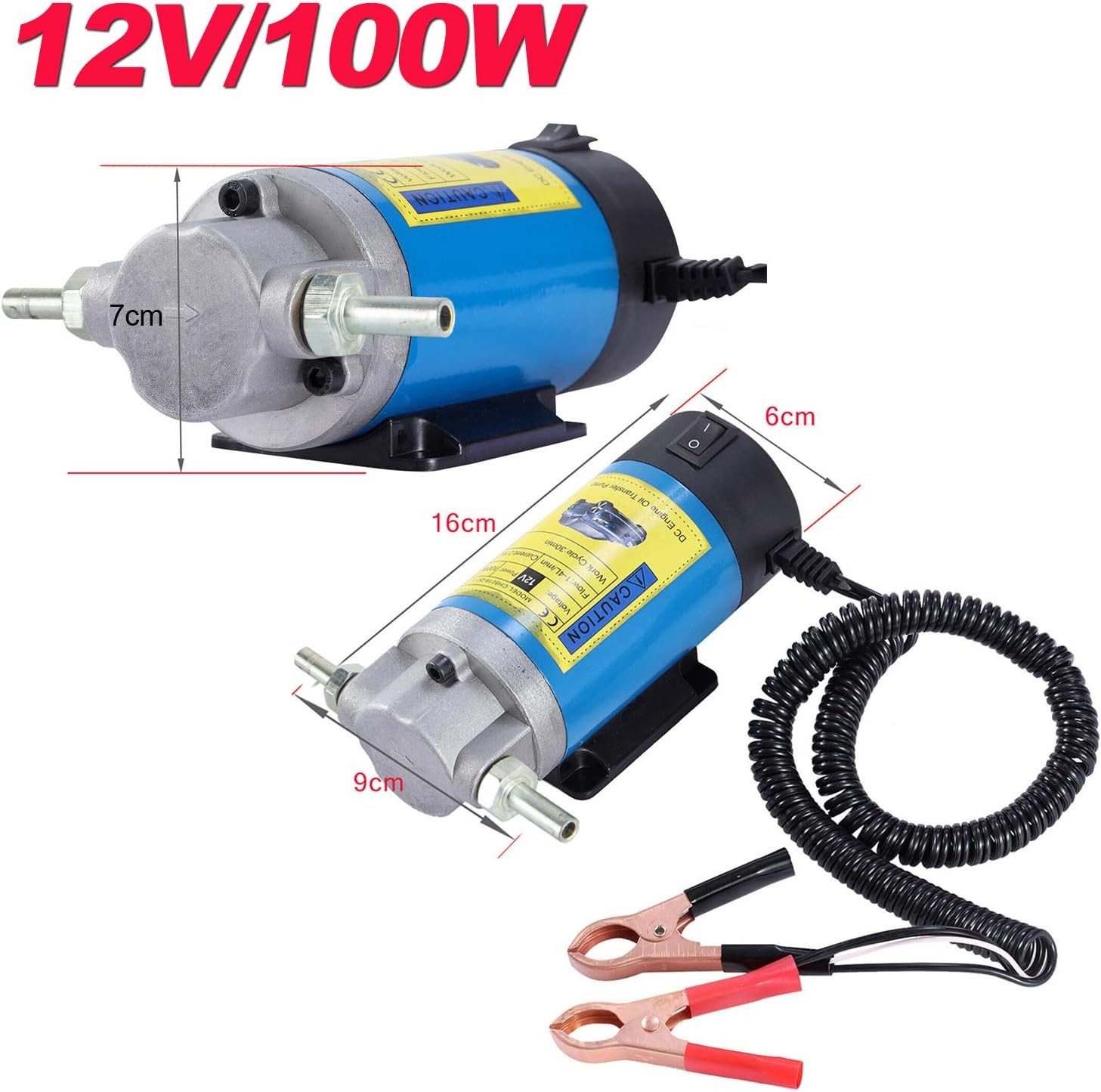 AIGMISON 12V 100W Engine Oil Pump, Electric Oil Change Extractor Pump，Electric F gallery