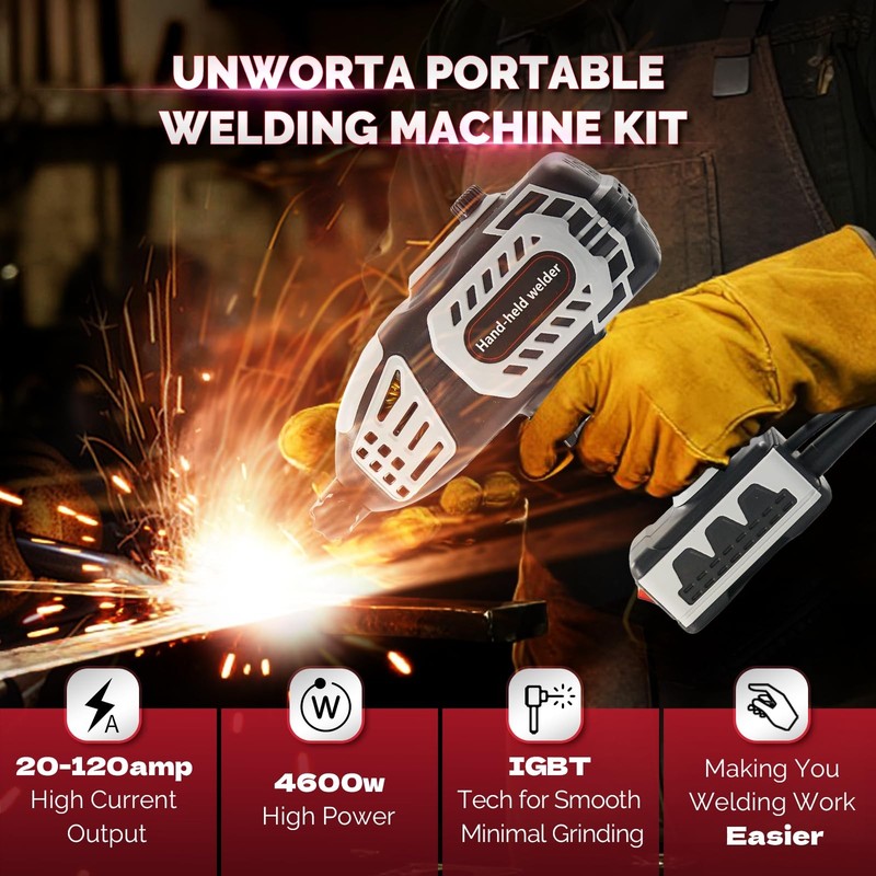 Portable Welding Machine Handheld Welder - 110V IGBT Inverter 20-120A Hand Held gallery
