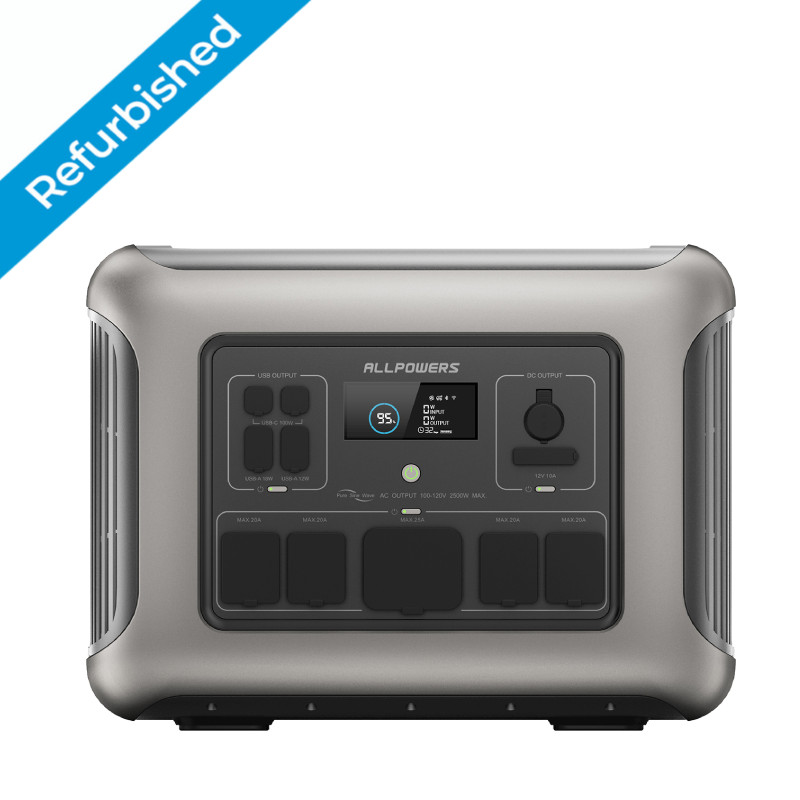 ALLPOWERS 2500W 2016Wh LiFePO4 Portable Power Station Solar Generator Backup RV gallery