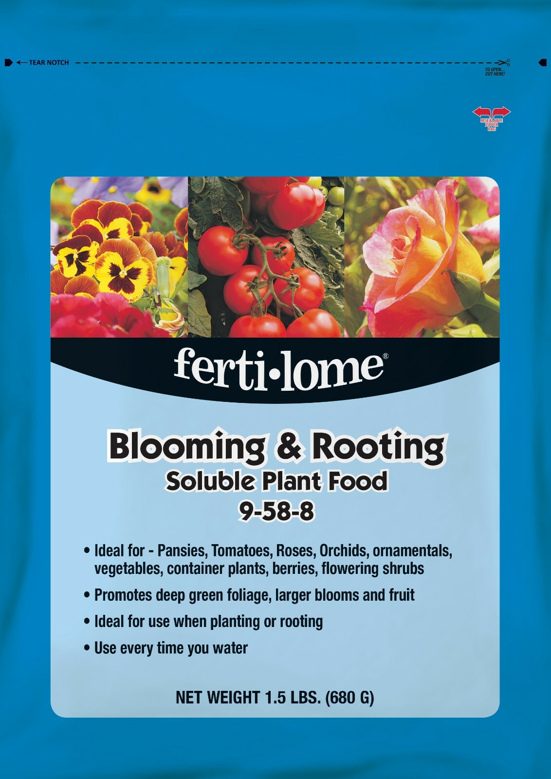 Fertilome Blooming & Rooting Plant Fertilizer food 1.5 lb water soluble 9-58-8 gallery