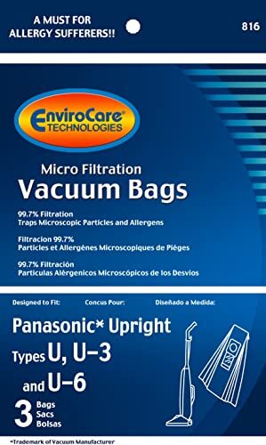 EnviroCare Replacement Micro Filtration Vacuum Cleaner Dust Bags made to fit ...