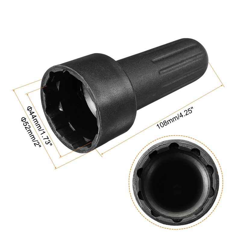 5pcs E26 Shade Ring Removal Tool 44mm Dia T Type Light Replacing Black Plastic gallery