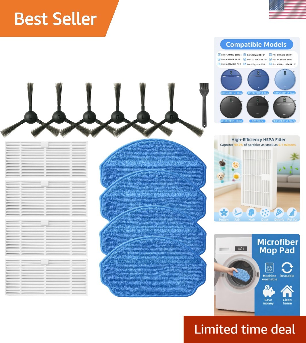 15-Piece Vacuum Cleaner Accessories for MAMNV BR151 & Compatible Models gallery
