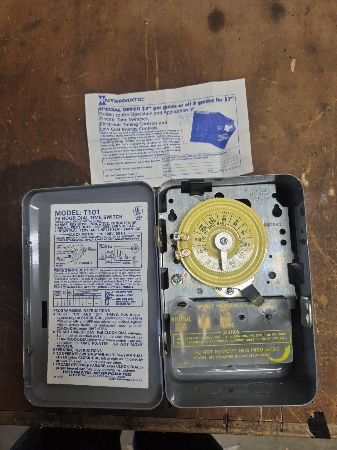 Intermatic T101 120v 208v 240v Timer Switch New gallery