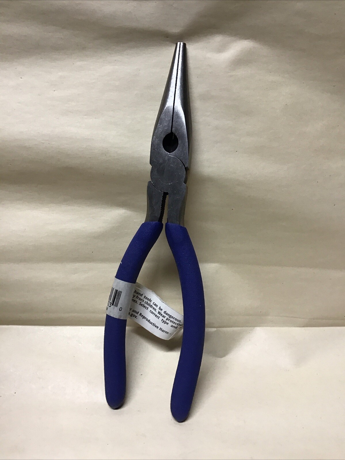 Cal-Hawk 8" Needle Nose Pliers drop Forged Steel Cushion Grip gallery