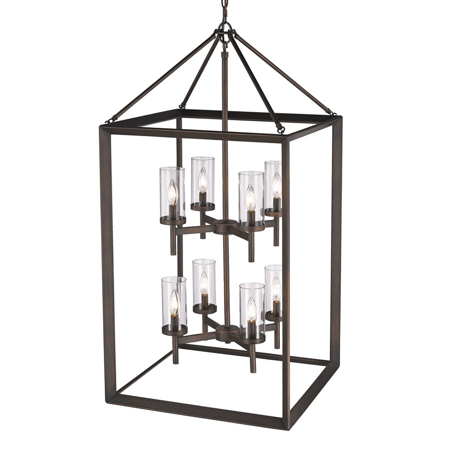 Golden Lighting Smyth 8 Light Pendant, Gunmetal Bronze - 2073-8PGMT-CLR gallery