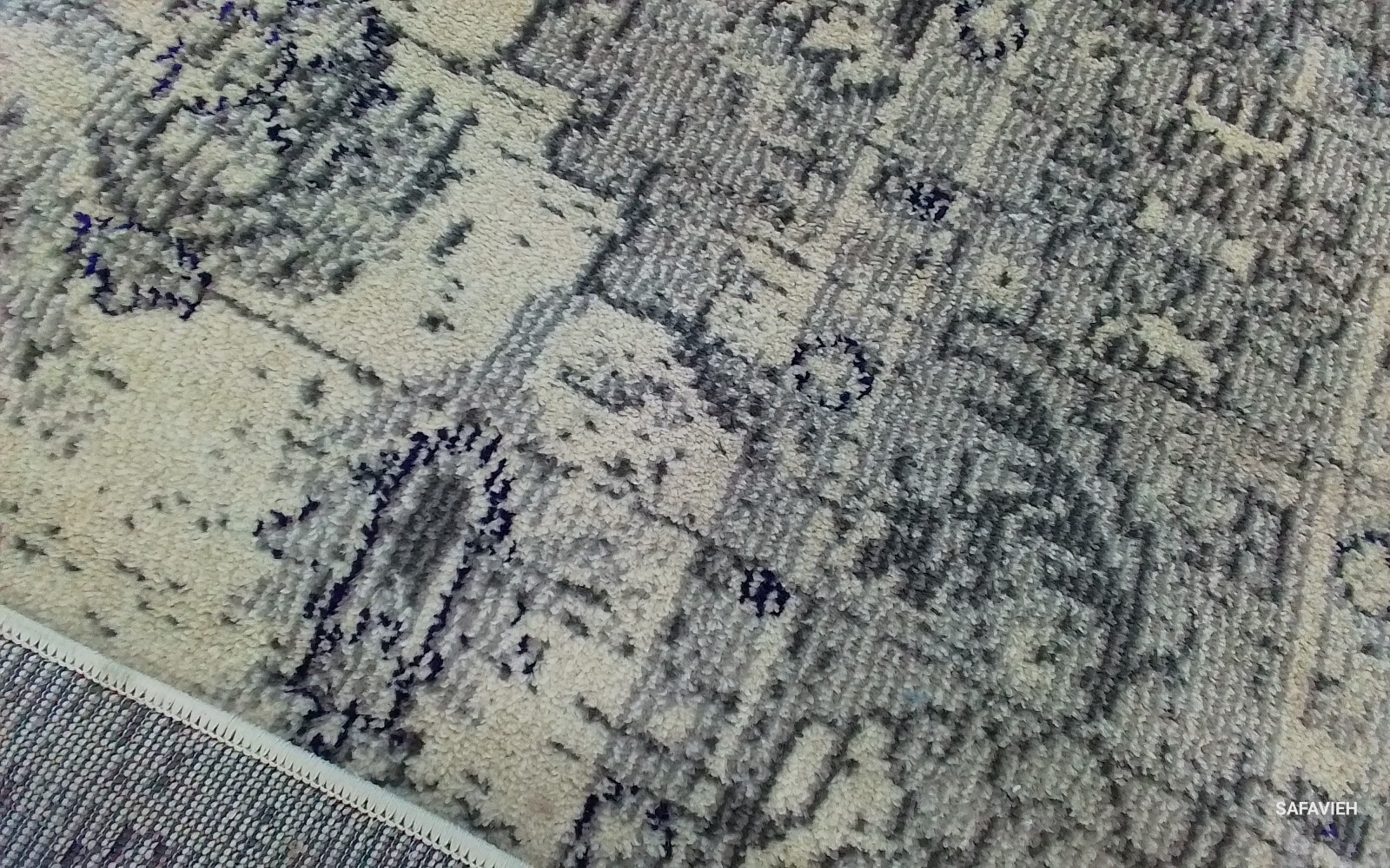 IVORY / GREY 6'-7" x 9'-2" Back Stain Rug, Reduced Price 1172769231 MNC243B-6 gallery