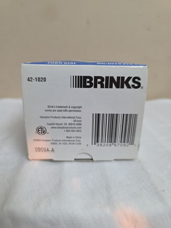 Brinks 42-1020 Mechanical Timer Grounded Plug 120V For Indoor Use Only gallery