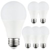 6Pack A19 LED Light Bulb, 9W (60W), 100-240 Multi-Volt, 3000K, E26, 810LM gallery