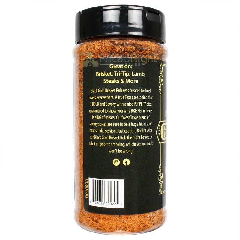 Texas Oil Dust Black Gold Brisket & Beef Seasoning Gluten Free No MSG 13.2 Ounce gallery