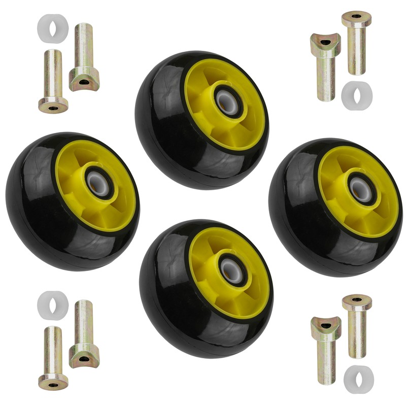 4 Deck Wheel Kit for John Deere 325 335 345 355D with 48" and 54" decks AM125172 gallery