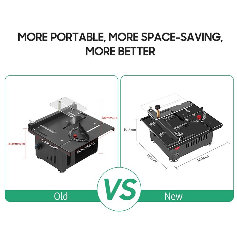 Mini Multifunctional Table Saw Angle Adjustable for Wood Plastic Acrylic Cutting gallery