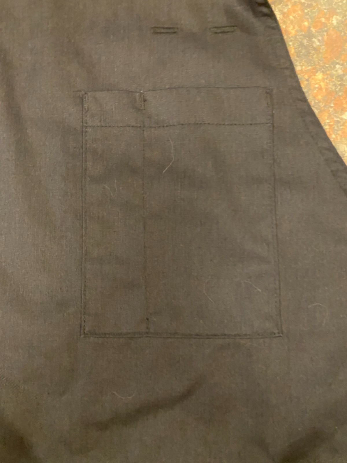 Simple Black Apron, 2 Large/2 Small Pockets, Poly/Cotton Blend gallery