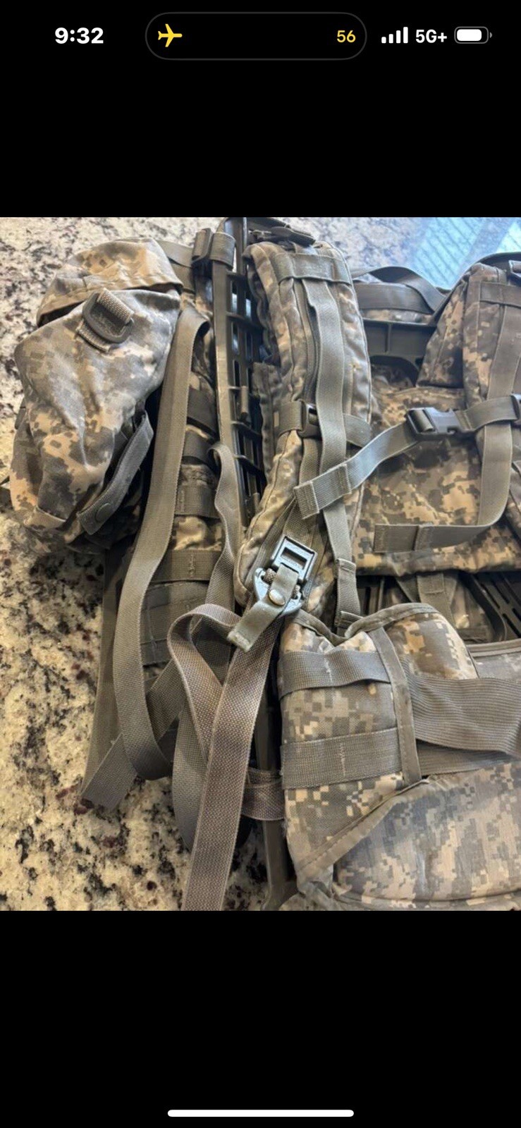 US Military Large Field Backpack With Universal Camouflage Pattern  3