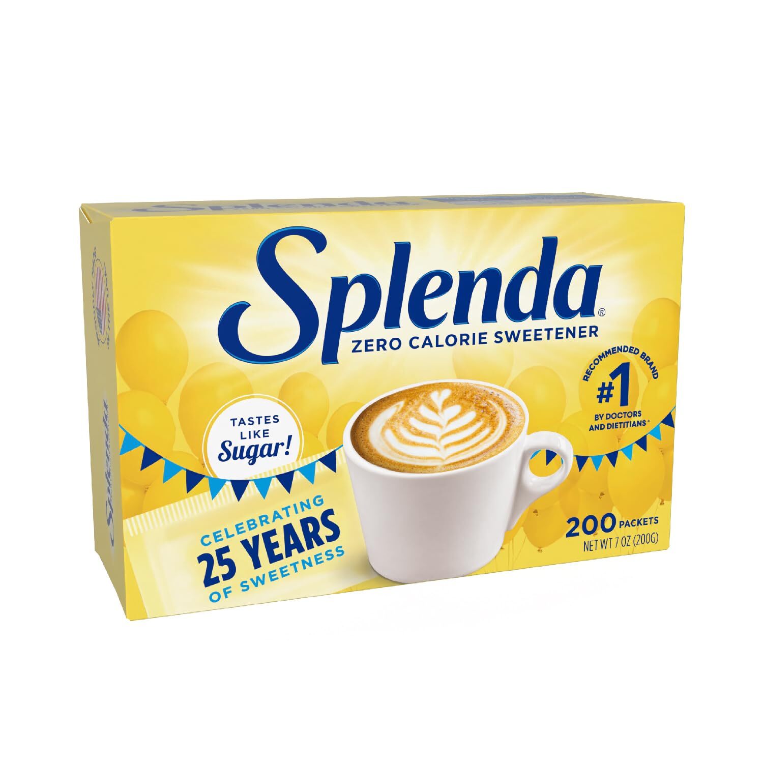 SPLENDA Zero Calorie Sweetener 200 Count Packets 7 oz Box gallery