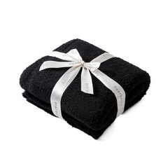 bearberry Super Soft Fluffy Throw Blanket Lightweight Twin(60″x80″), Black