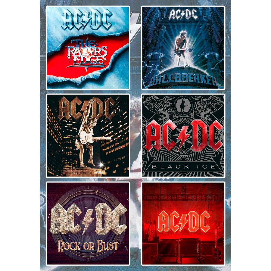 ACDC AC/DC Sticker Pack | Highway To Hell Back In Black High Voltage Power Up gallery