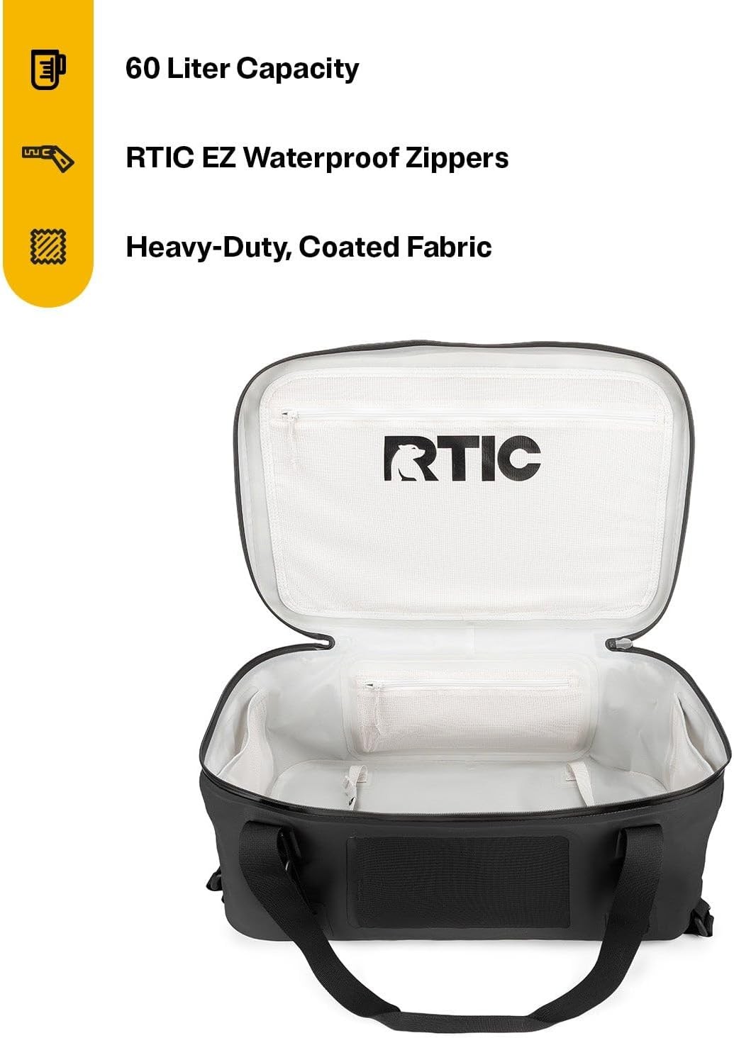 RTICUltra Dry Duffle Pack,Waterproof Outdoor Backpack FloatingBag,Black&Graphite 3