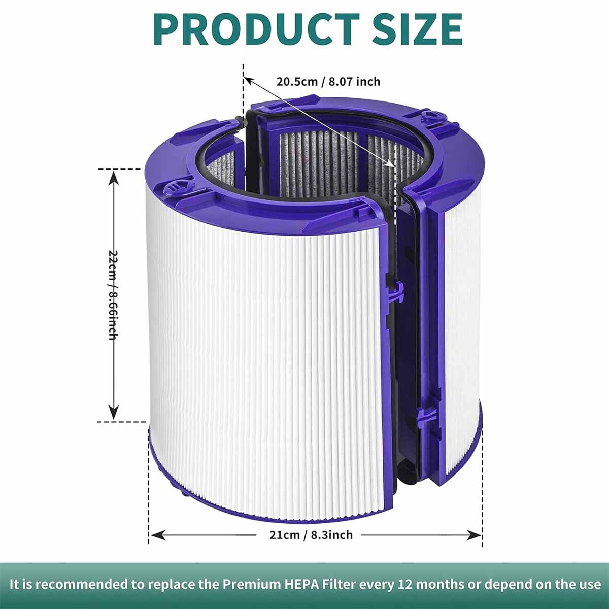 970341-01 Premium Combi 360 Glass True Hepa Filter for Dyson Air Purifier TP07 gallery