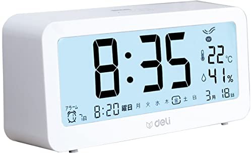 Deli Alarm Clock Radio-Controlled 2-Year Manufacturer's Warranty Large gallery