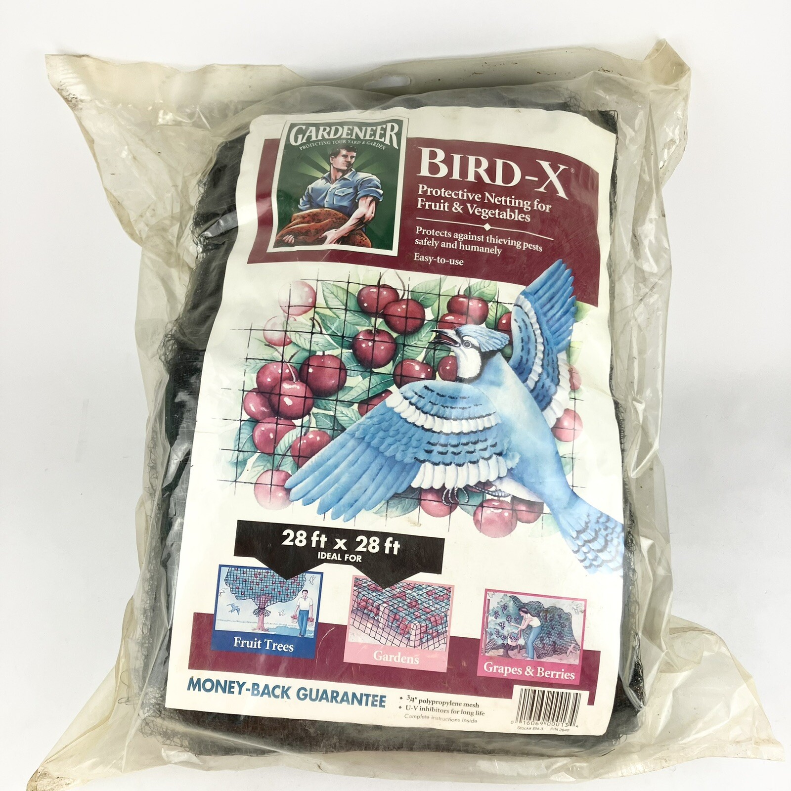 Bird X Protective Mesh Netting Gardens Trees Vines Rafters Decks 28ft X 28ft gallery