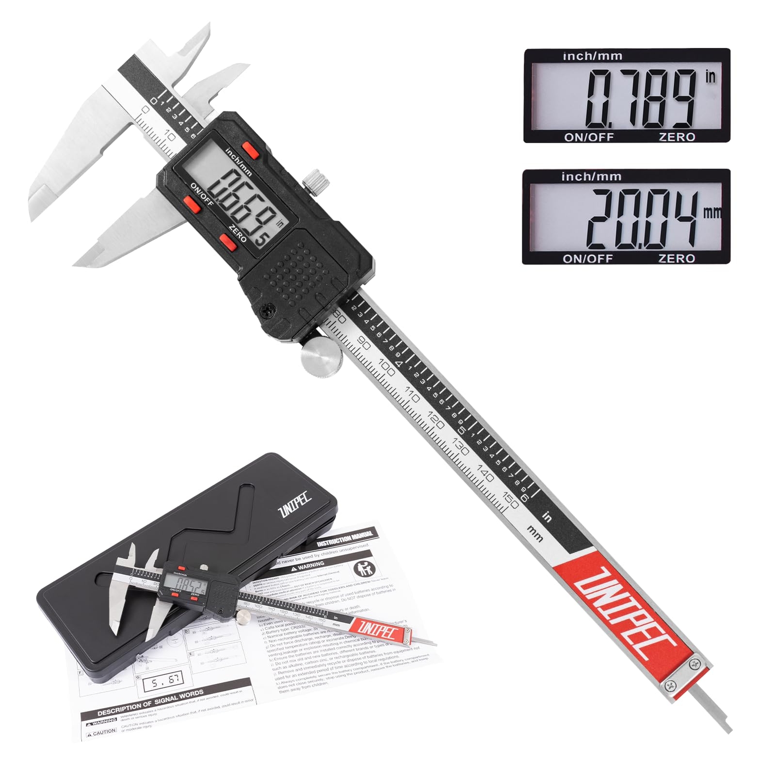 Digital Caliper Measuring Tool Micrometer CaliperStainless Steel Vernier Cali... gallery