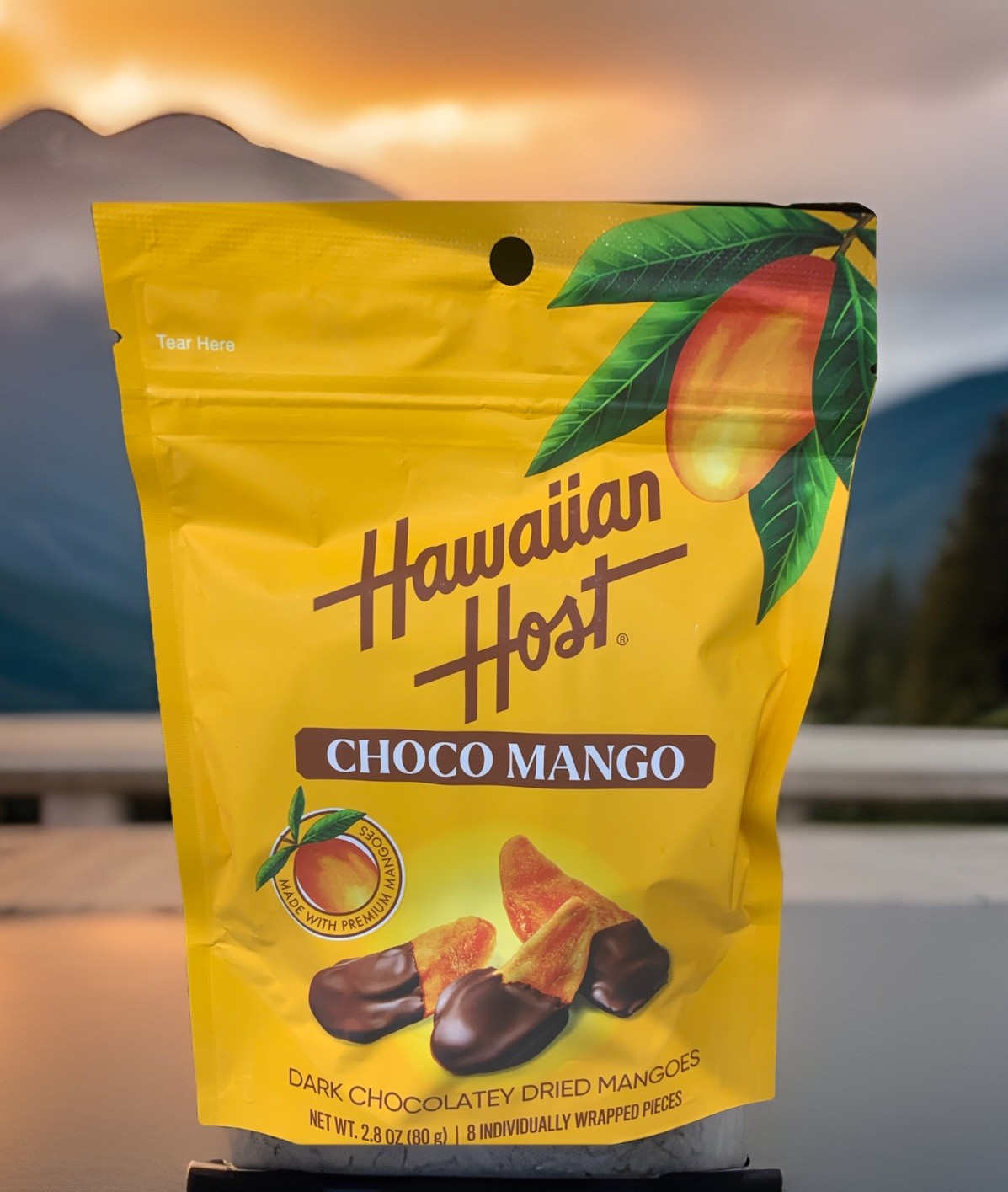 *Hawaiian Host Choco Mango – Dark Chocolate Dipped Dried Mango Slices – Tropical gallery