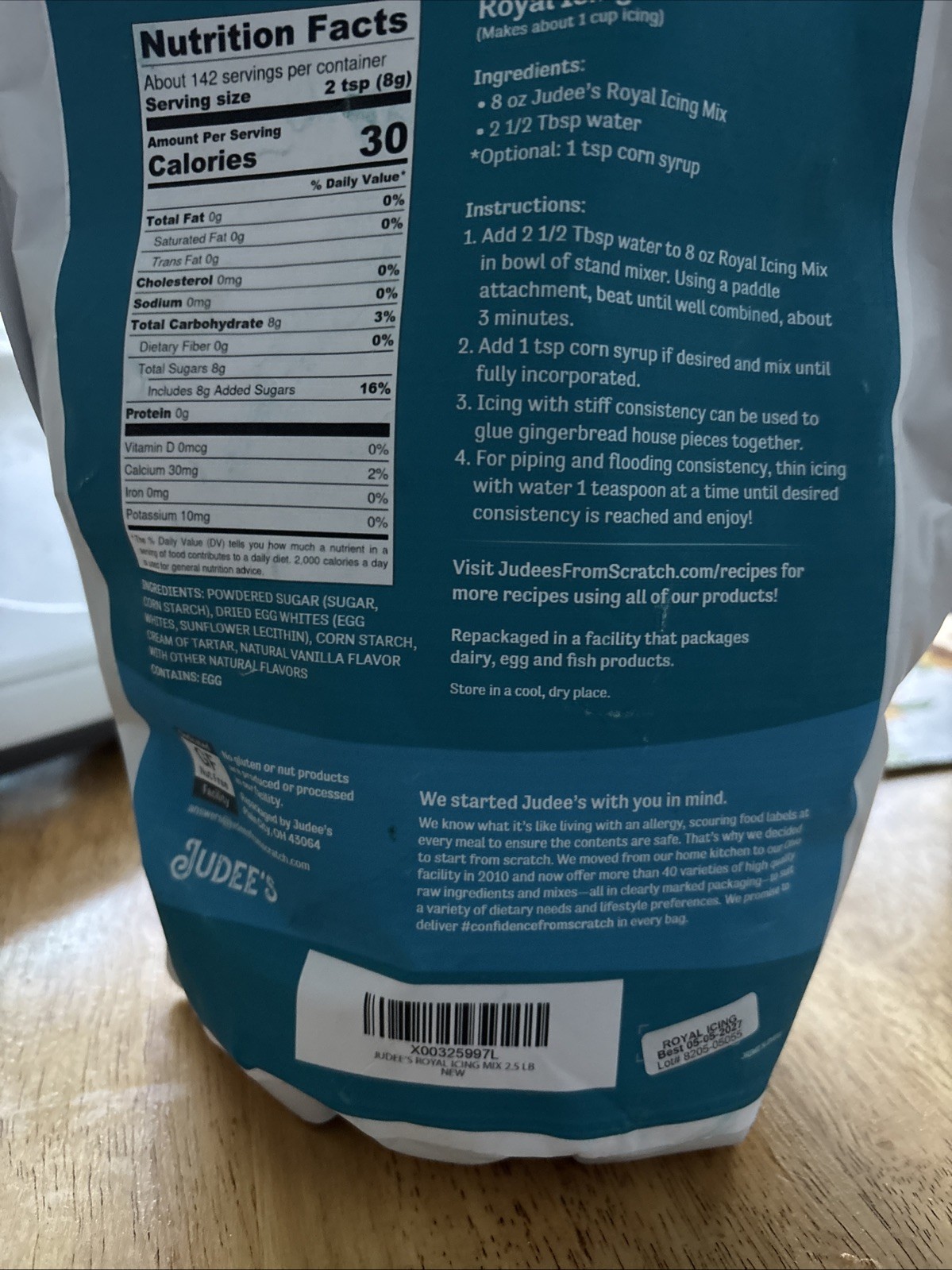 Judee’s Royal Icing mix, 2.5 Lbs, Brand New, Expires 5/5/27 gallery