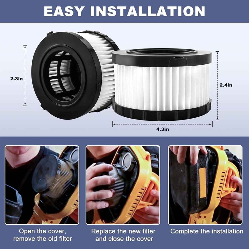 DC5151H High Efficiency Filter for Dewalt DC515 DCV517 DCV517B Wet Dry Vacuum gallery