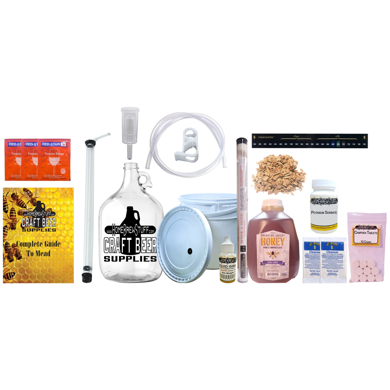 Deluxe Mead Making Kit - One Gallon - Make Your Own Mead Kit gallery
