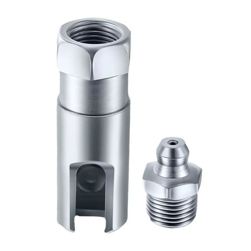 1/2PC Right-Angle 90-Degree Push-on Grease Coupler With 1/8 Inch NPT Threads US gallery