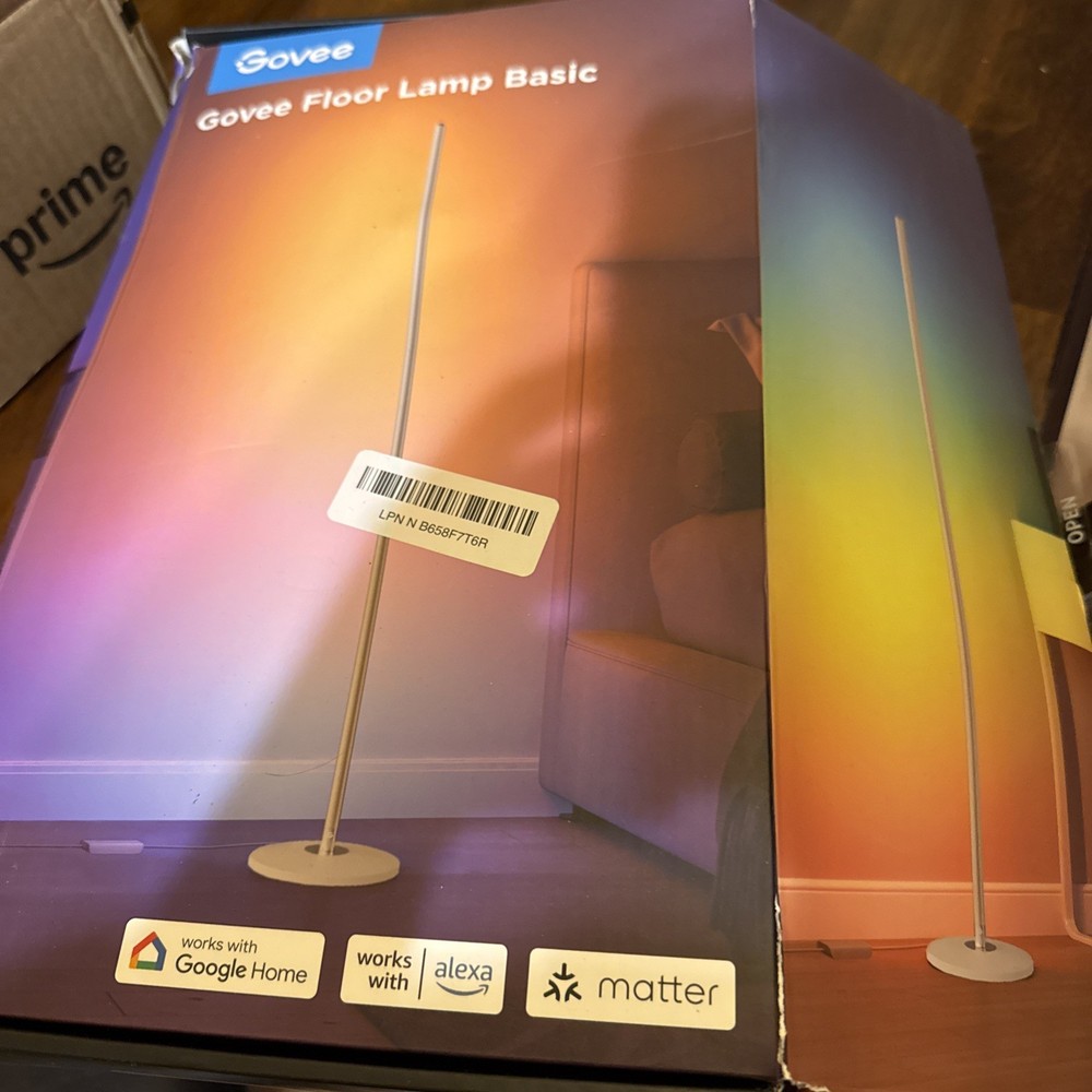 Govee Floor Lamp Basic, Champagne color, Open Box