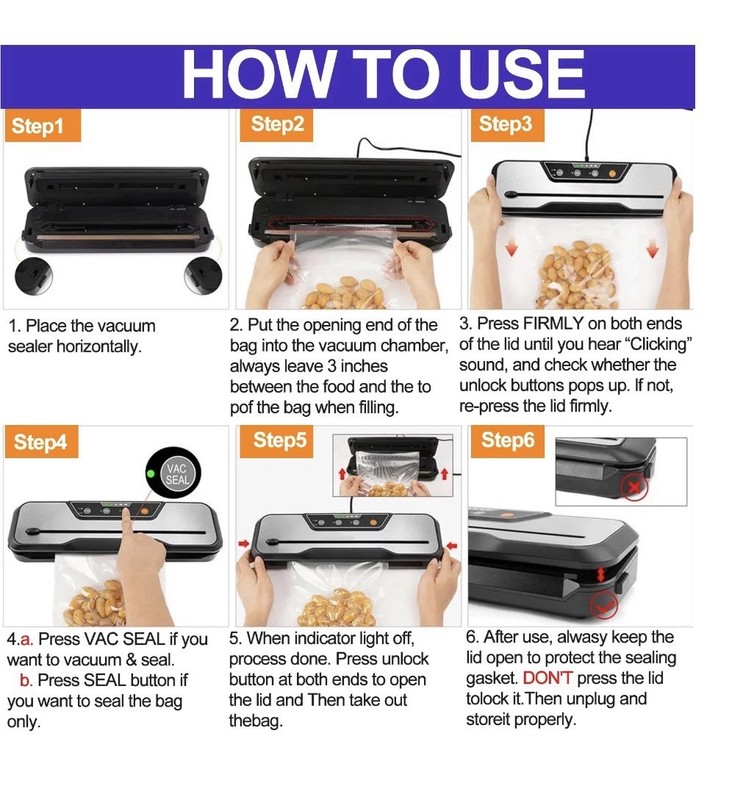 Automatic Vacuum Sealer Bosch HMT72M450, Built-in Cutter, Dry/Moist, Rolls gallery