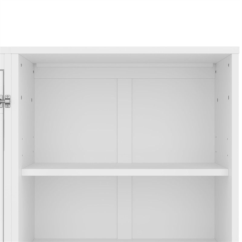 Queen Size Murphy Bed with Height Adjustable Storage Compartments and Drawer gallery