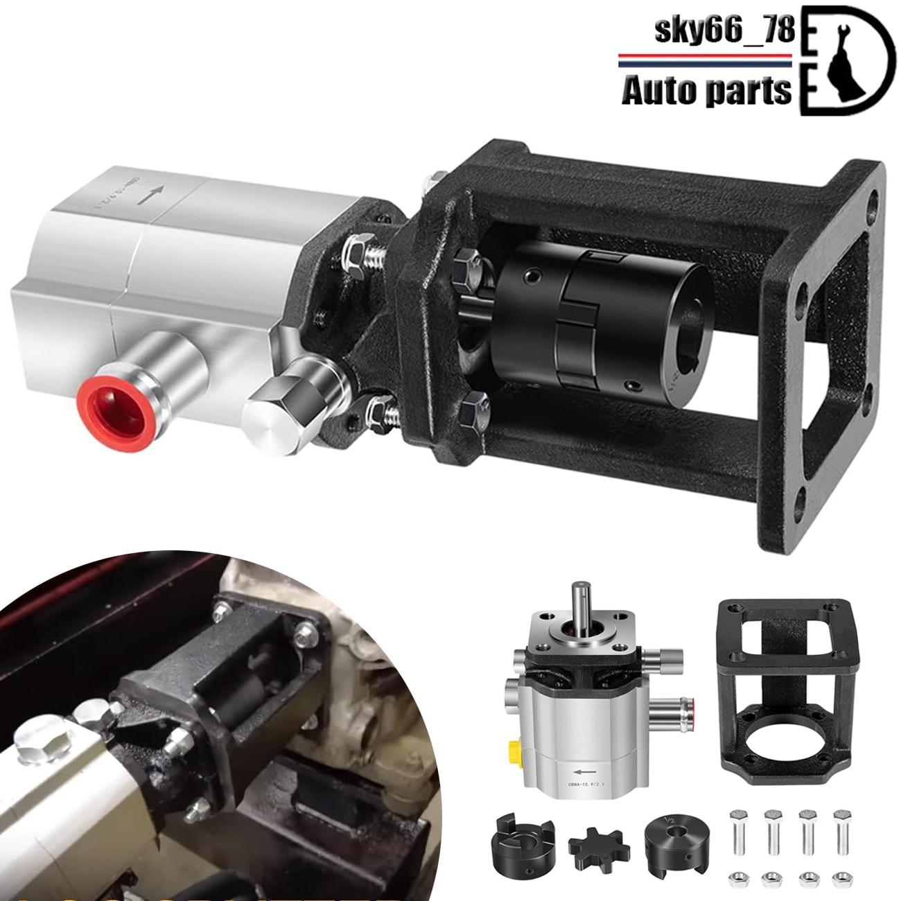 ‎Log Splitter Build Kit 13GPM Hydraulic Wood Splitter Pump 4000 PSI 2 Stage 3/4" gallery