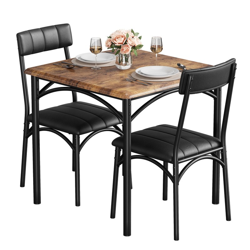 3 Piece Dining Table Set Kitchen Table and Chairs for 2, Kitchen Table Set gallery