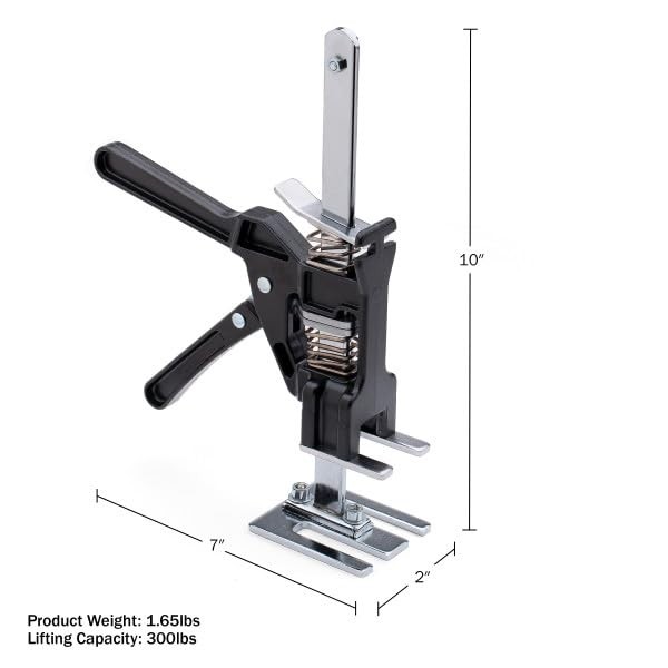 Hand Lifting Jack Tool - Labor Saving Arm Jacks for Installing 1 - Pack Black gallery