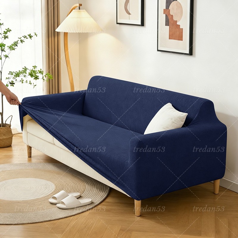PREMIUM Elastic STRETCH SOFA COVERS Slipcover Protector Settee 1/2/3/4 Seater US gallery