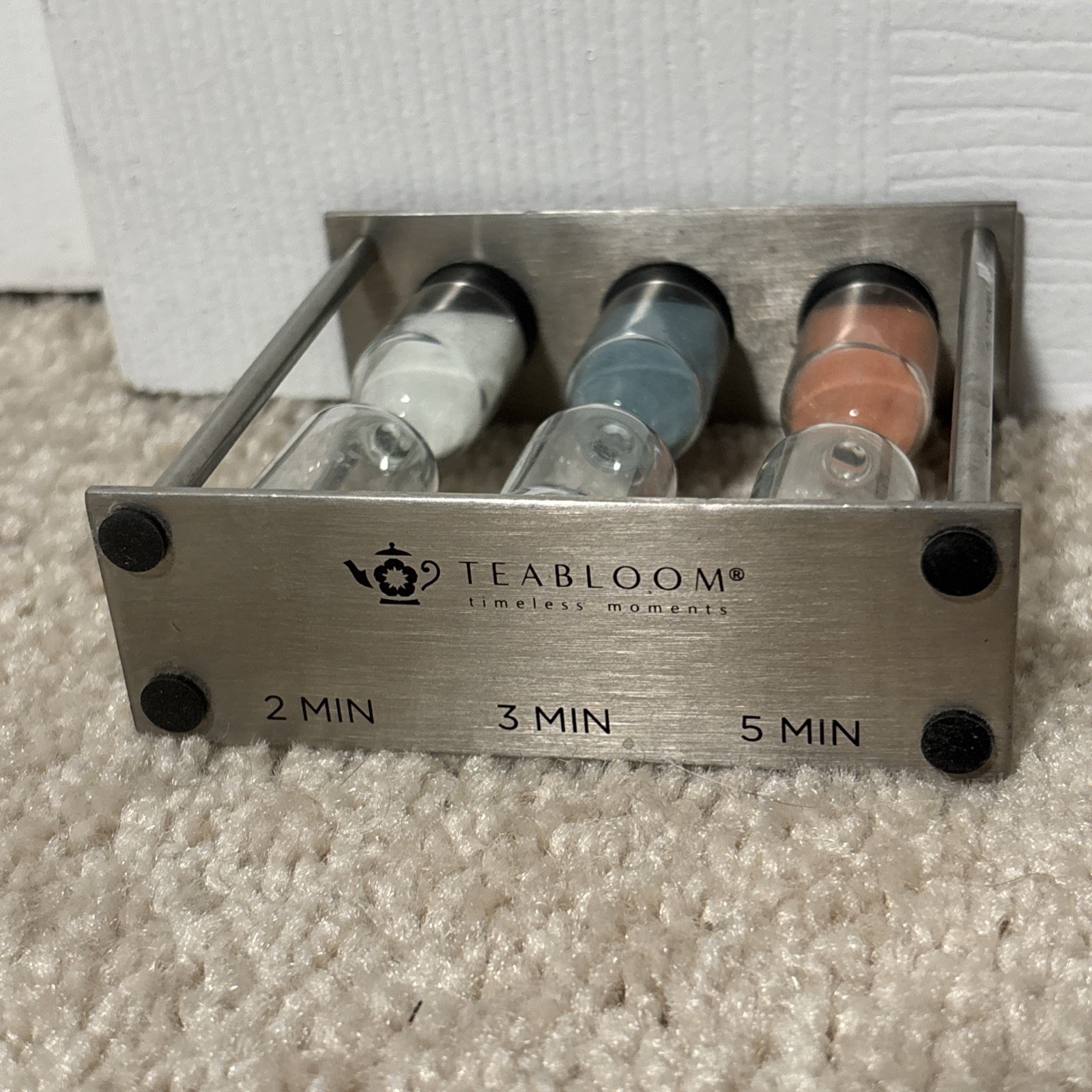 TeaBloom 3-In-1 Perfect Tea Timer, Includes 2, 3, and 5 Minute Sand Hourglass gallery