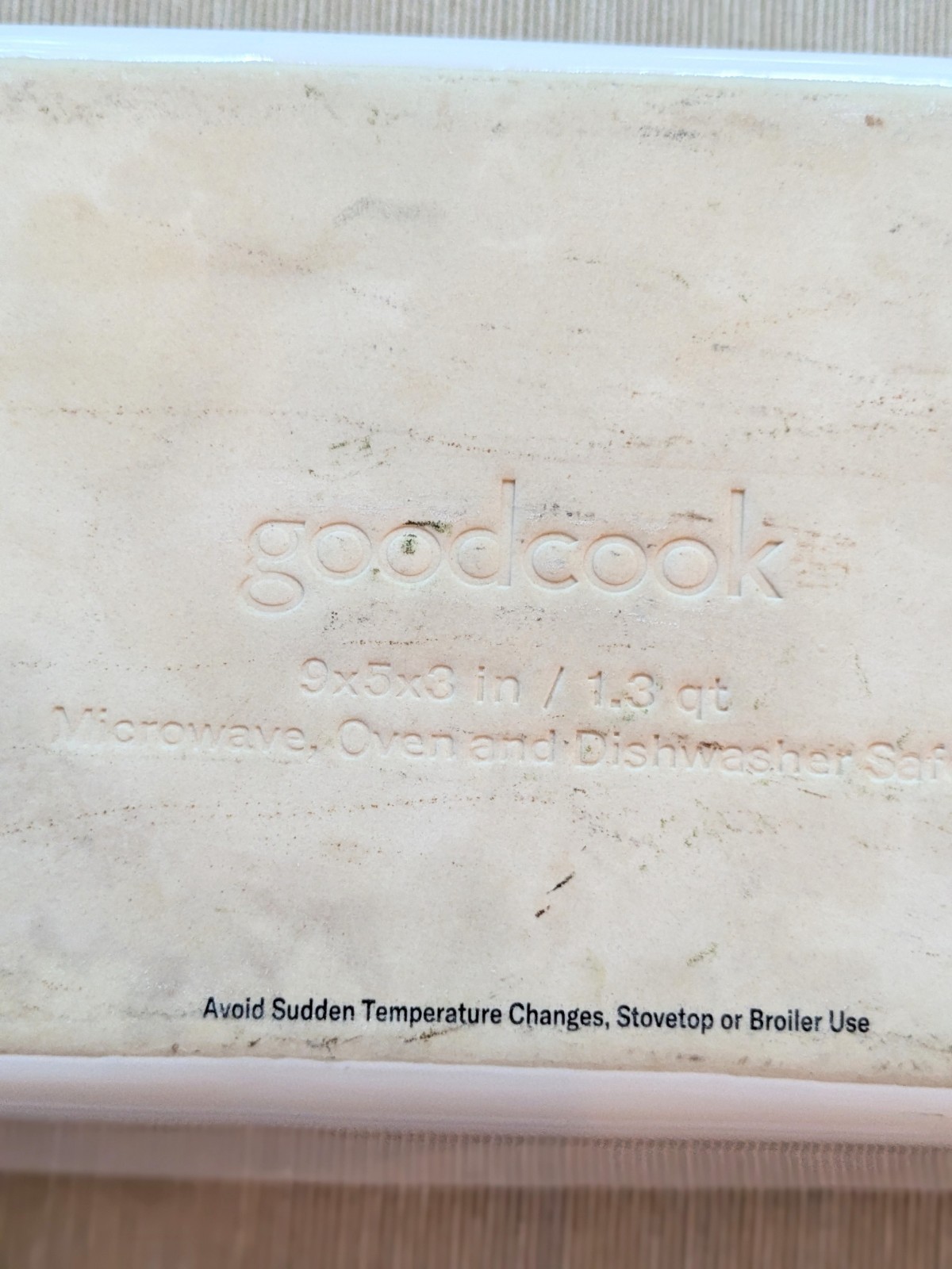 Goodcook White Loaf Pan Ceramic Standard Size 9x5x3 Inch gallery