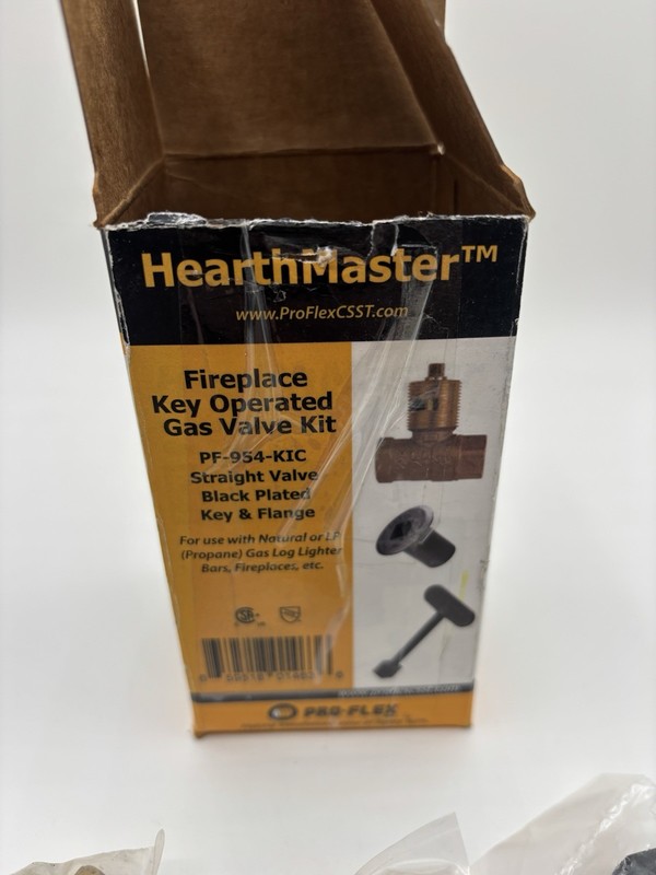 HearthMaster Pro Flex Fireplace Straight Valve Brushed Nickel Kit - PF-954-NIC gallery