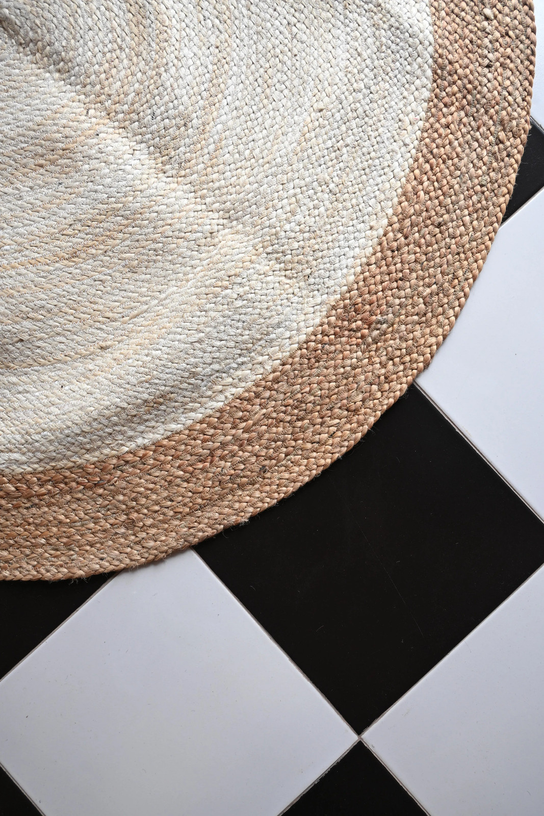 Rugmoda Jute Natural & Ivory Braided 4x4 ft Round Rug for Living Room Bedroom gallery
