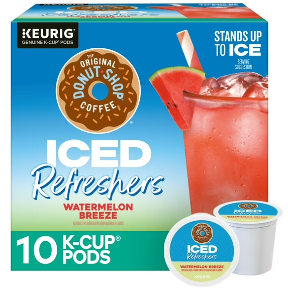 The Original Donut Shop, Iced Refreshers Watermelon Breeze Flavor K-Cup Pods, 10 gallery