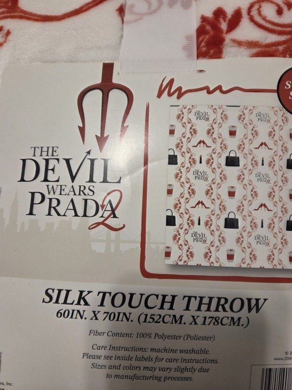 New The Devil Wears Prada 2 Silk Touch Throw Blanket, 60" x 70 gallery