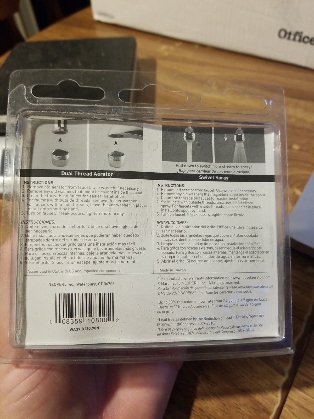 NEOPERL 741372 Water Conservation Flow Restrictors- swivel sprayer gallery